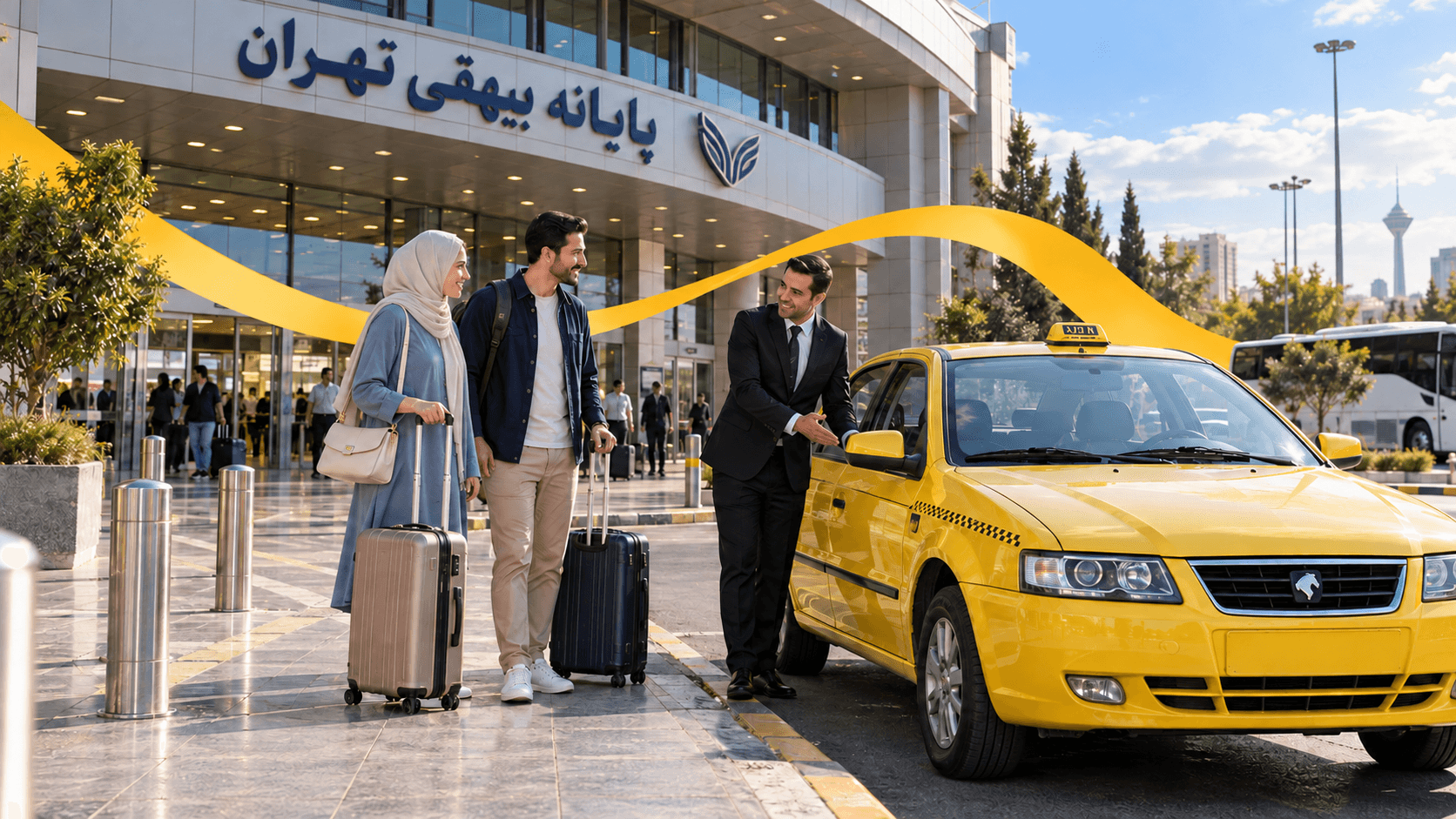 ترانسفر پایانه بیهقی تهران با تاکسی سدان استاندارد
