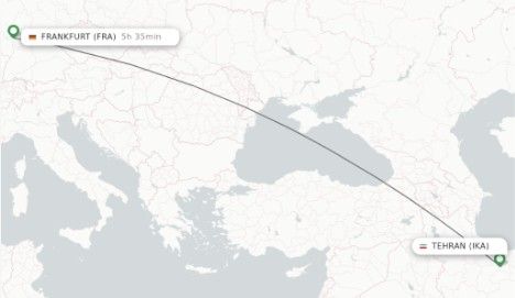 Tehran to Frankfurt