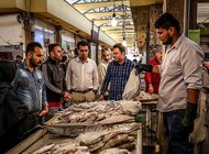 تصویر بازار ماهی فروشان بوشهر