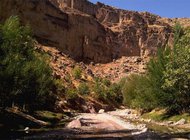 تصویر غار و آبشار دره آل