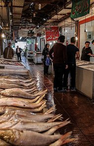 عکس بازار ماهی فروشان بوشهر