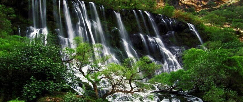 آبشار شبی زیباترین آبشار ایران
