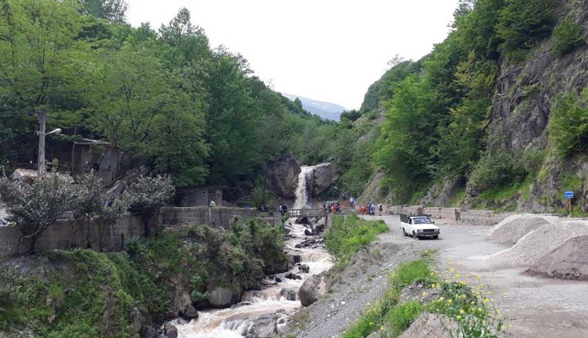 آبشار ماسوله از جاهای دیدنی روستای ماسوله