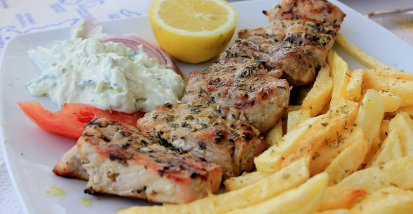 سوولاکی، غذای یونانی