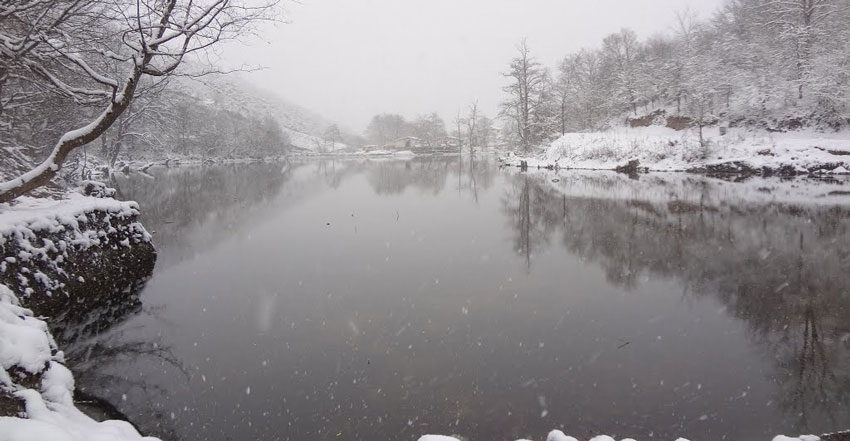دریاچه شورمست در زمستان