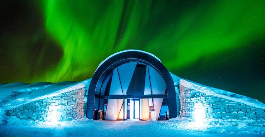 هتل یخی کیرونا در سوئد