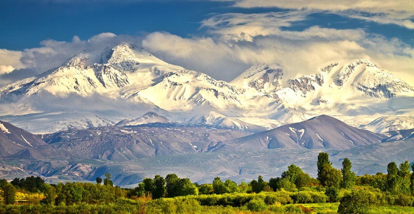 کوه های سبلان از زیباترین کوه های ایران