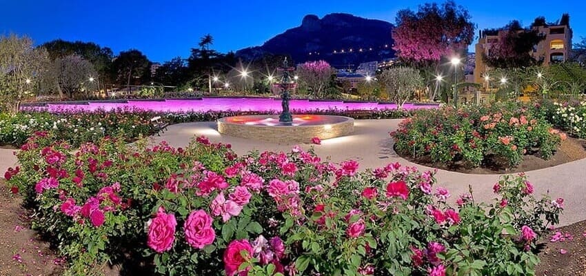 باغ رز پرنسس گریس - جاهای دیدنی موناکو