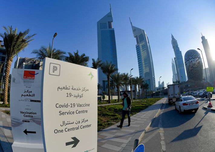 تزریق واکسن کرونا در دبی