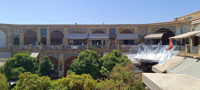 سرای مشیر شیراز؛ حیاطخلوت خیال در دل بازار 19 نقشه و معماری سرای مشیر