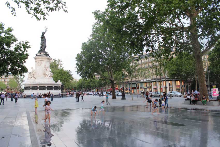 مکانهای دیدنی پاریس میدان جمهوری 