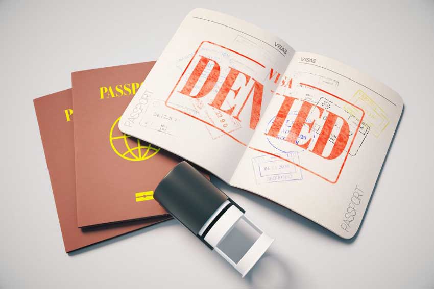دلایل ریجکت شدن ویزای توریستی